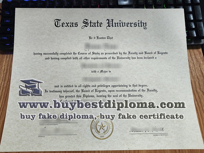 Texas State University fake diploma