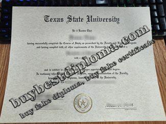 Texas State University fake diploma