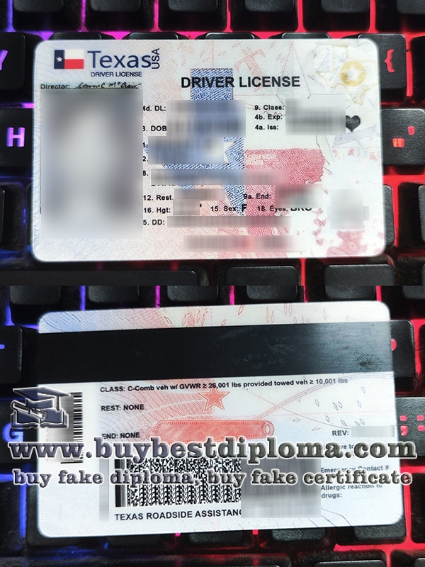 Texas driver license, Texas fake ID,