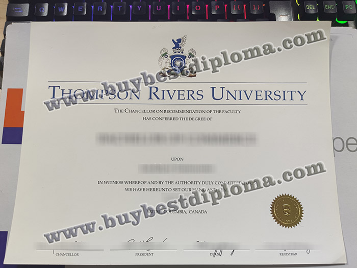 Thompson Rivers University degree, Thompson Rivers University diploma,