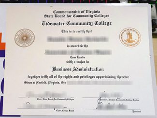 Tidewater Community College diploma, fake Tidewater Community College certificate,
