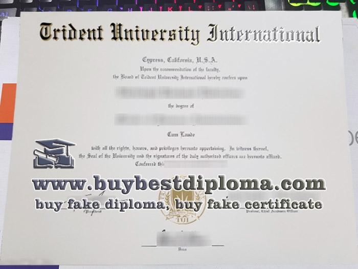 Trident University International diploma, Trident University International degree,
