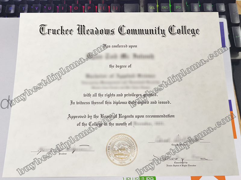 Truckee Meadows Community College diploma, Truckee Meadows Community College certificate,