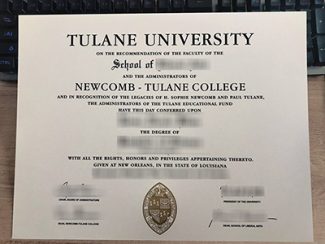 Tulane University diploma, fake Tulane University degree,