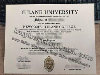 Tulane University diploma, fake Tulane University degree,