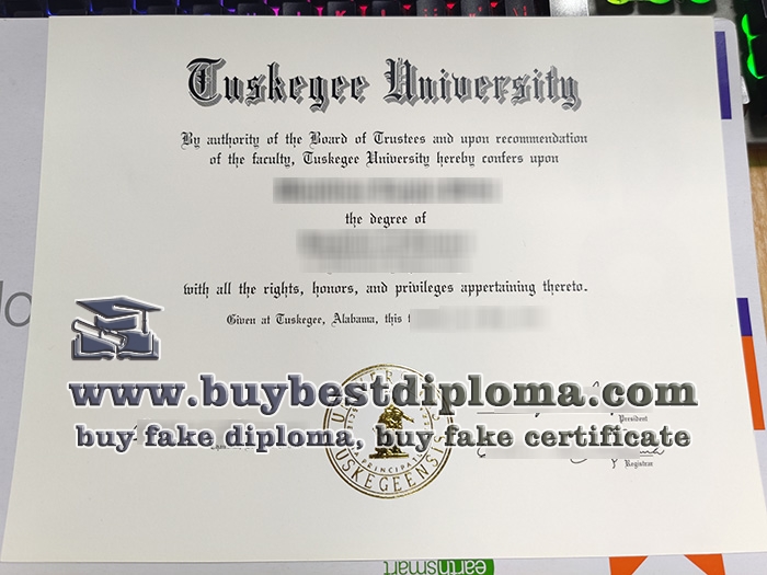 Tuskegee University diploma, Tuskegee University fake certificate,