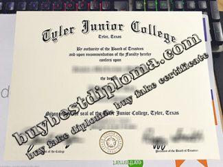 Tyler Junior College diploma, Tyler Junior College certificate,