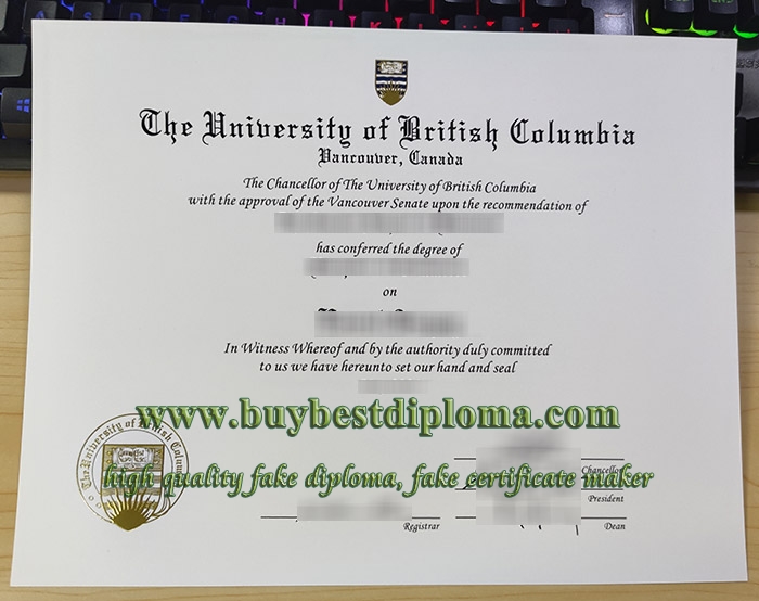 University of British Columbia diploma, fake UBC diploma,