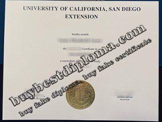 UC San Diego Extension certificate, UC San Diego Extension diploma,