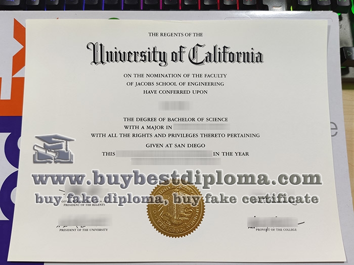 University Of California San Diego Diploma, UCSD Diploma,