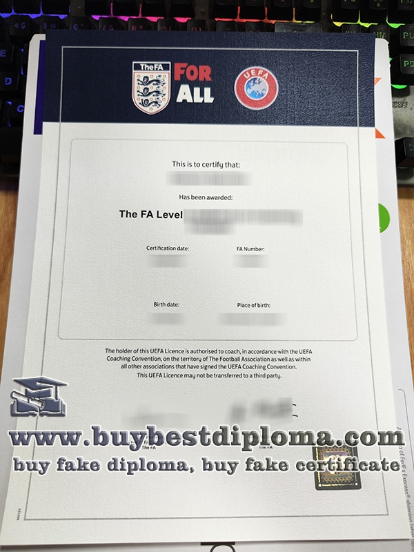 UEFA coaching certificate, FA coaching license,