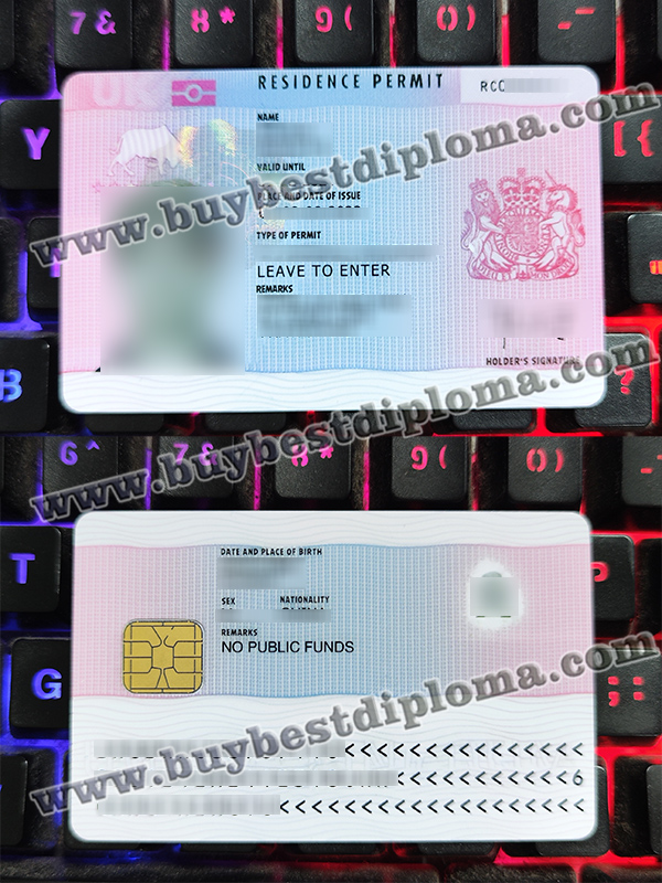 UK residence permit, UK leave to enter permit,