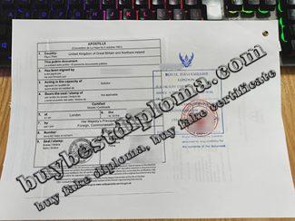 Fake Thai Embassy Legalization, Fake UK Apostille,