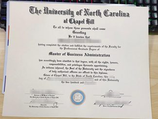 University of North Carolina Chapel Hill diploma, UNC Chapel Hill degree certificate,