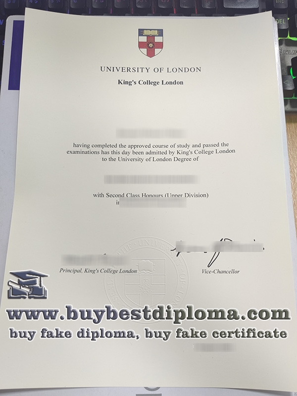 King's College London fake degree,