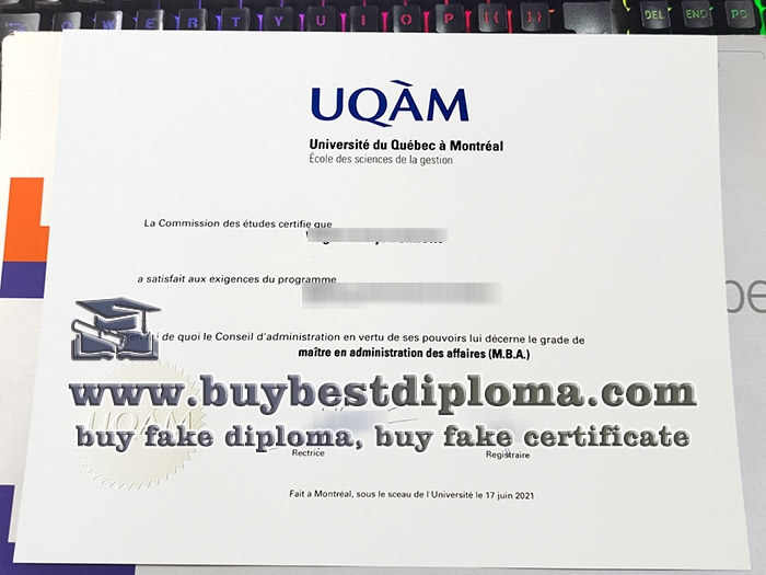 Université du Québec à Montréal diploma, UQAM MBA diploma, UQAM master degree,