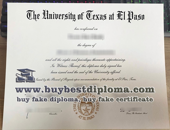 University of Texas at El Paso diploma, fake UTEP diploma,