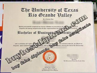 University of Texas Rio Grande Valley diploma, fake UTRGV diploma, fake BBA degree,