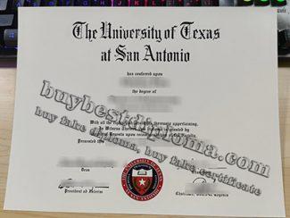 fake University of Texas at San Antonio diploma,