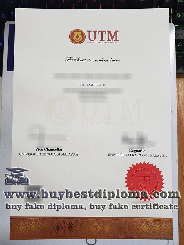 Universiti Teknologi Malaysia degree, fake UTM certificate 2023,