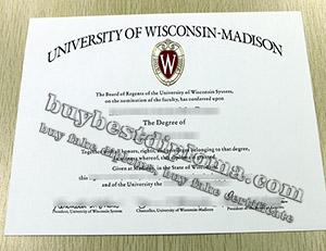 UW-Madison diploma, UW-Madison degree, University of Wisconsin-Madison diploma, 威斯康辛大学毕业证,