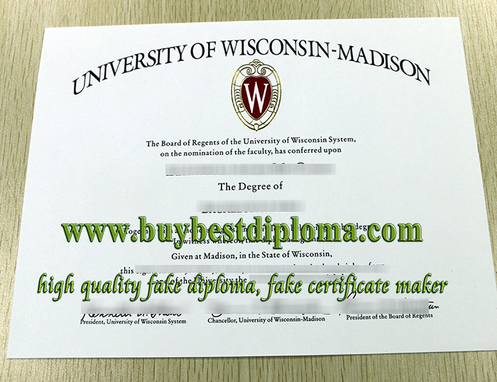 UW-Madison diploma, UW-Madison degree, University of Wisconsin-Madison diploma, 威斯康辛大学毕业证,