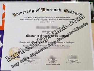 University of Wisconsin Oshkosh diploma, fake UW Oshkosh degree, fake M.Ed diploma,