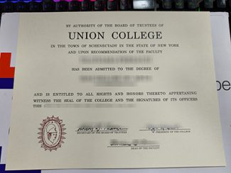Union College diploma, Union College degree,