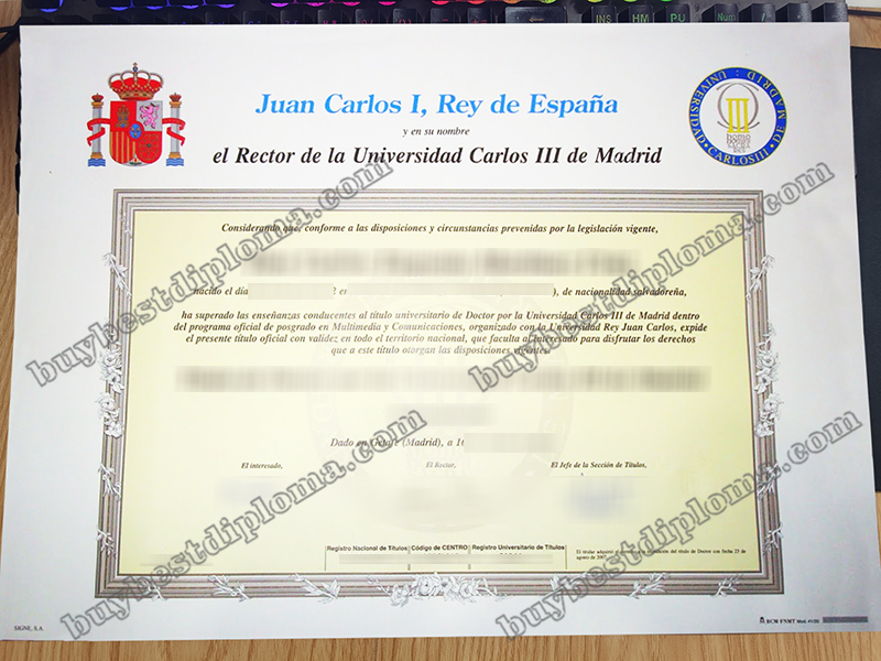 Universidad Carlos III título, Universidad Carlos III de Madrid diploma,