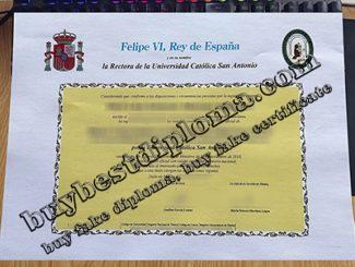 Universidad Católica San Antonio título, UCAM diploma,