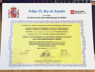 Universidad Europea de Madrid título, European University of Madrid diploma,