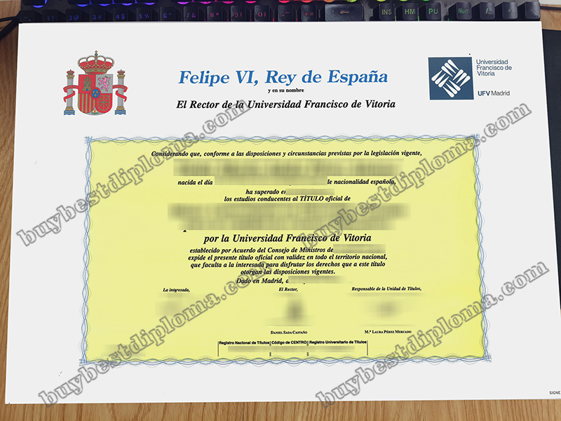 Universidad Francisco de Vitoria título, Universidad Francisco de Vitoria diploma,