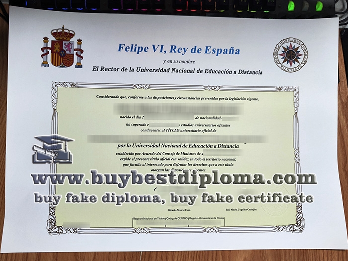 Universidad Nacional de Educación a Distancia degree, fake UNED diploma,