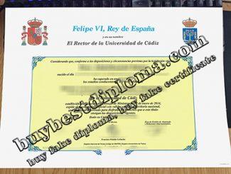 Universidad de Cádiz título, University of Cádiz diploma,