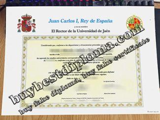 Universidad de Jaén título, Universidad de Jaén diploma,