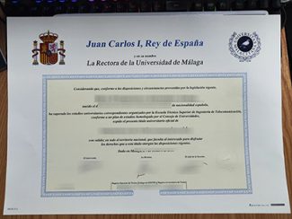 University of Málaga diploma, University of Málaga certificate,