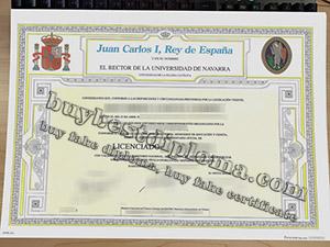 Universidad de Navarra diploma