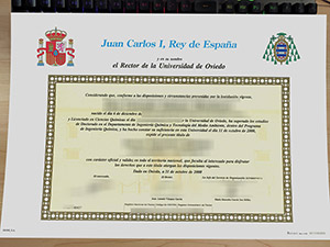 University of Oviedo diploma, Universidad de Oviedo degree, Universidad de Oviedo diploma,