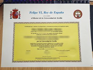 Universidad de Sevilla título, University of Seville diploma,