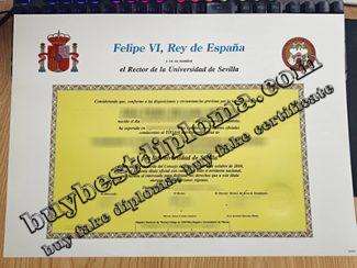 Universidad de Sevilla título, University of Seville diploma,