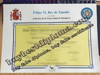 Universidad de Zaragoza título, University of Zaragoza diploma,