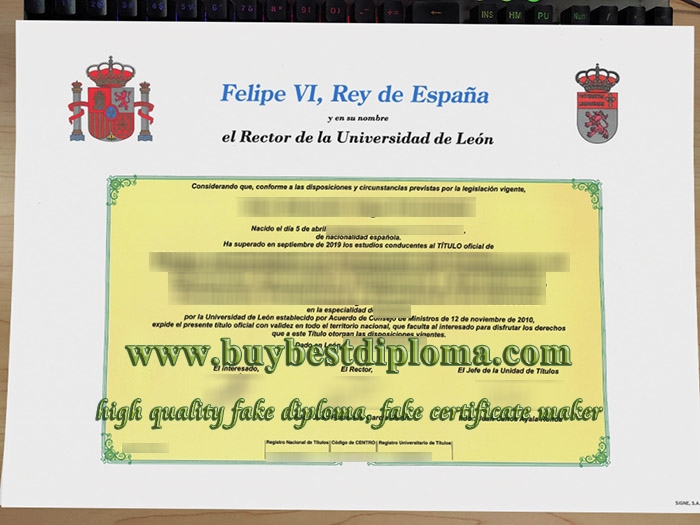 Universidad de León diploma