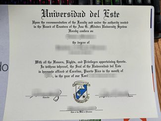 Universidad Del Este diploma, Universidad Del Este certificate,