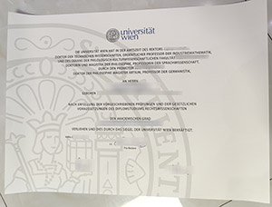 Universität Wien diploma, University of Vienna diploma, University of Vienna degree, 维也纳大学也毕业证,