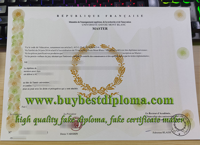 Université Savoie Mont Blanc diplome, University of Savoy Mont Blanc diploma, University of Savoy Mont Blanc certificate,