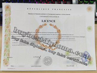 Université Toulouse III diplome, fake Toulouse III certificate,