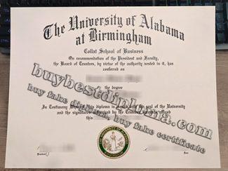 University of Alabama at Birmingham diploma, fake UAB degree,