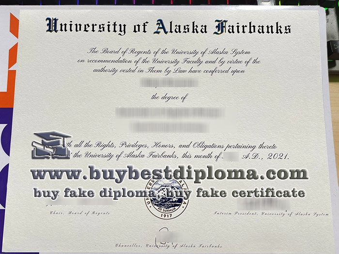 University of Alaska Fairbanks Diploma, University of Alaska Fairbanks degree,