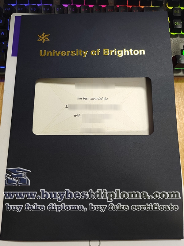 University of Brighton diploma cover