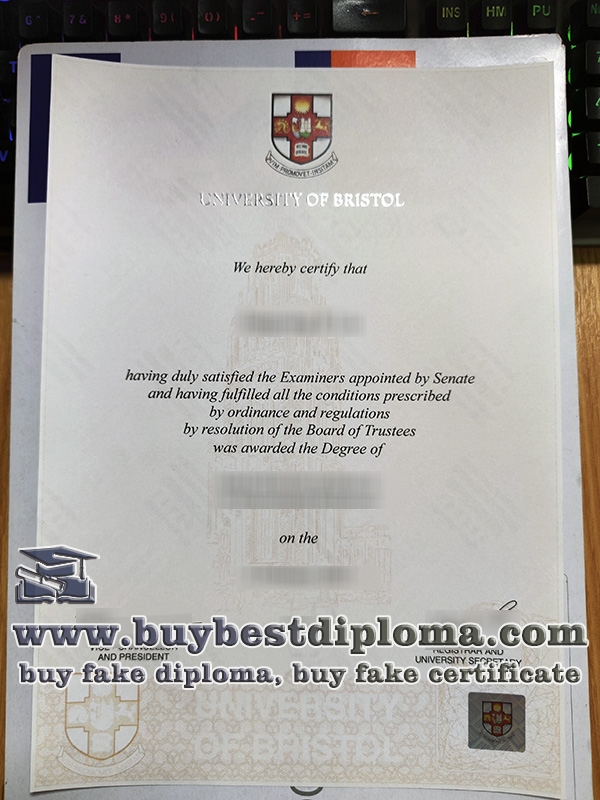University of Bristol degree 2023, University of Bristol certificate,